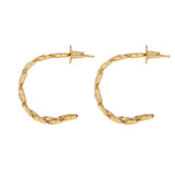Kiara Gold Statement Hoops