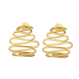 Kiara Gold Statement Hoops