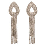 Rhinestone Long Earrings