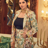 Sania Mirza wearing MNSH Glint Textured wave ring