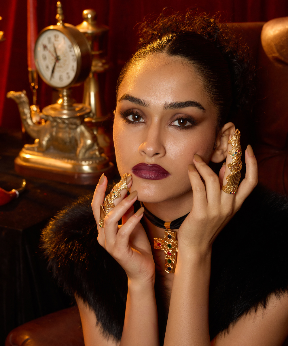 The Virginia Studded Finger Ring