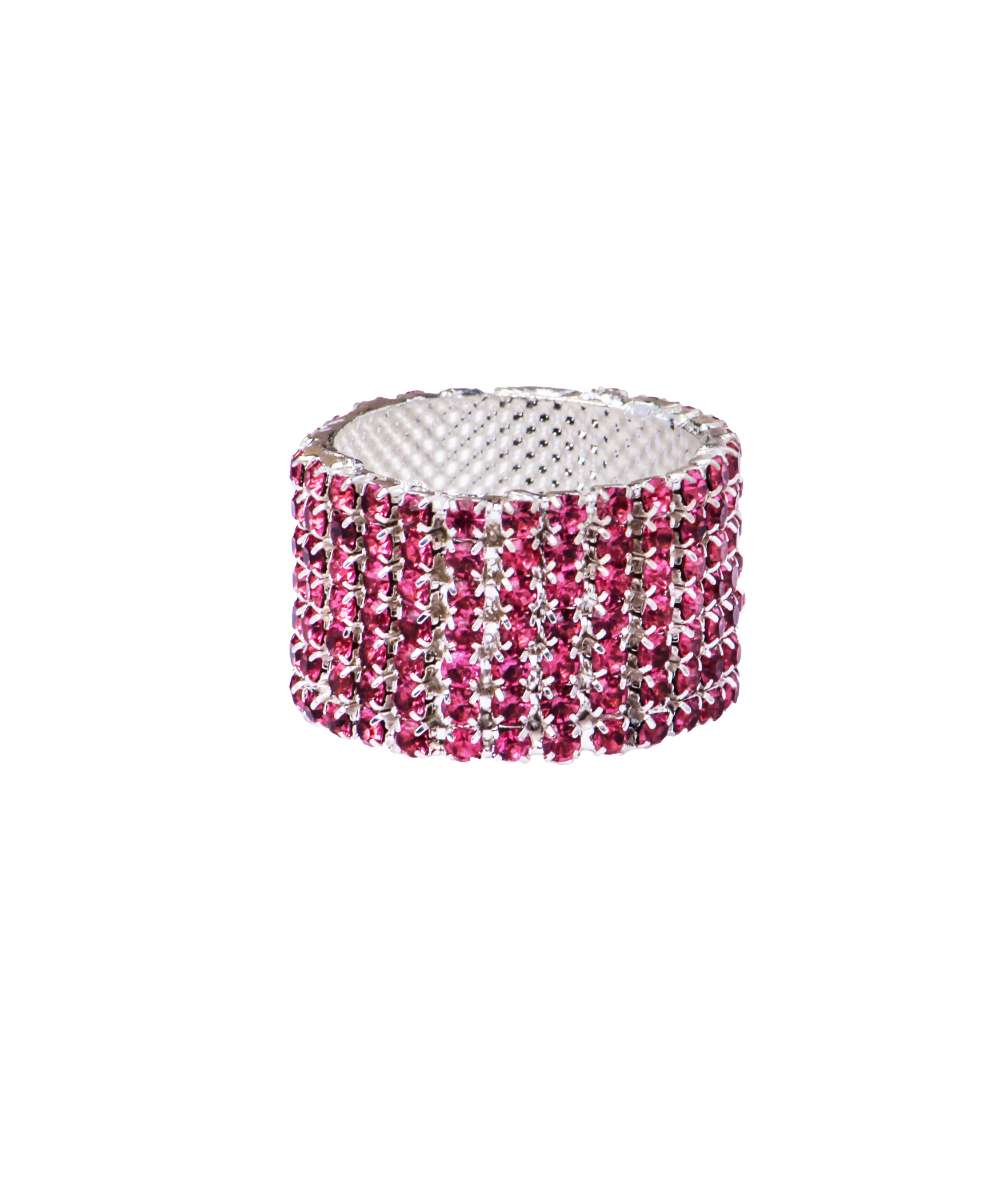 Ananya Birla wearing MNSH Pink Rhinestone Ring