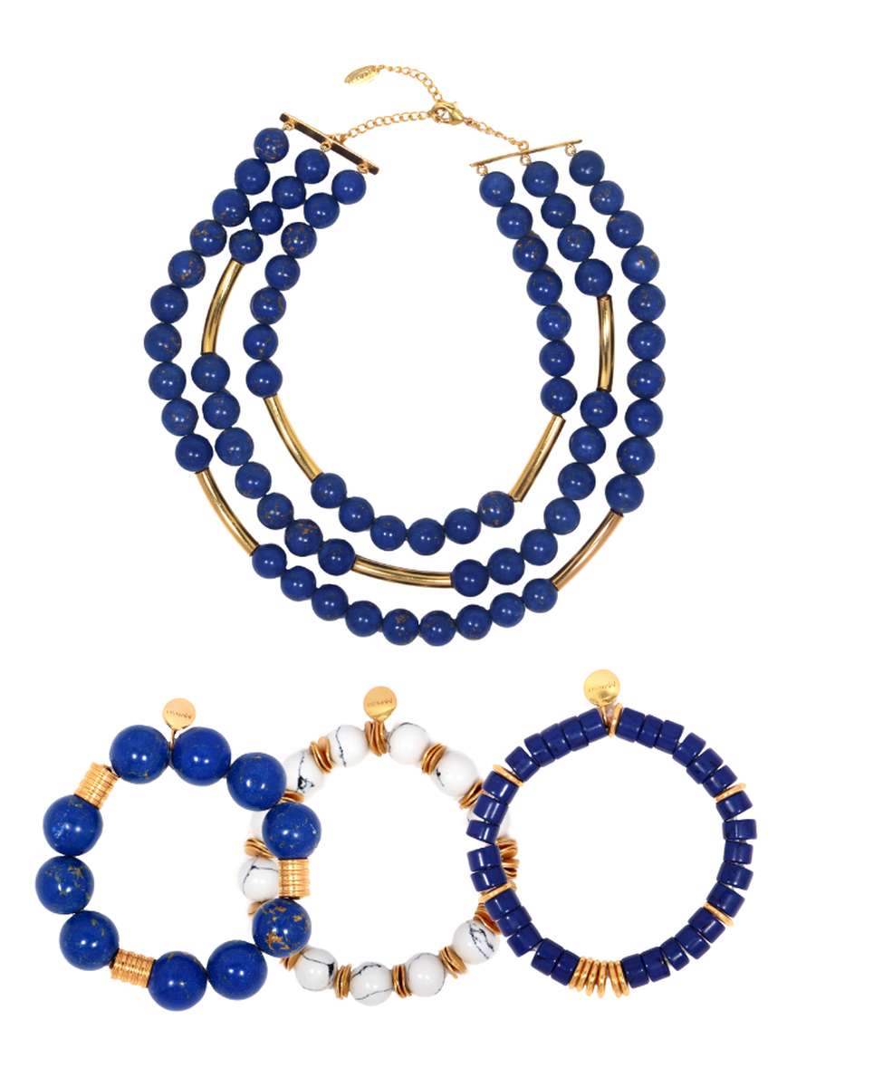 Boheme Beads Lapis Howlite Combo