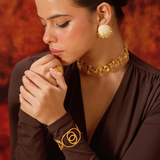 Vine Oval Triple Cuff