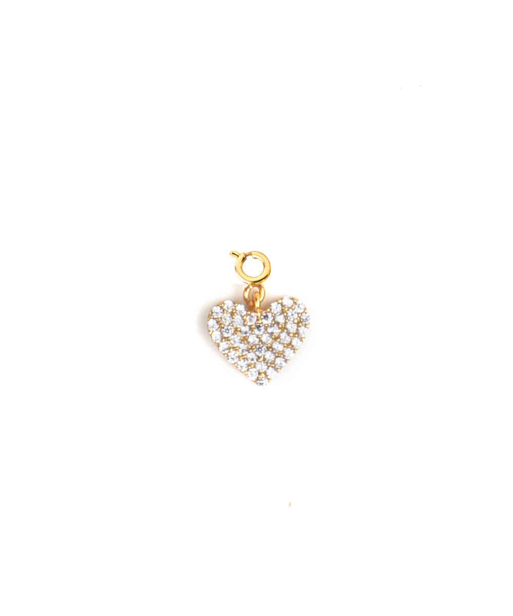 Diamond Heart Charm