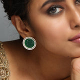 Royal Lotus Emerald Studs