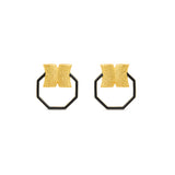 Candy Hexa Black Earrings