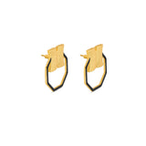 Candy Hexa Black Earrings