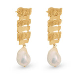 Baroque Pearla Wave Earring