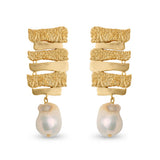 Baroque Pearla Wave Earring
