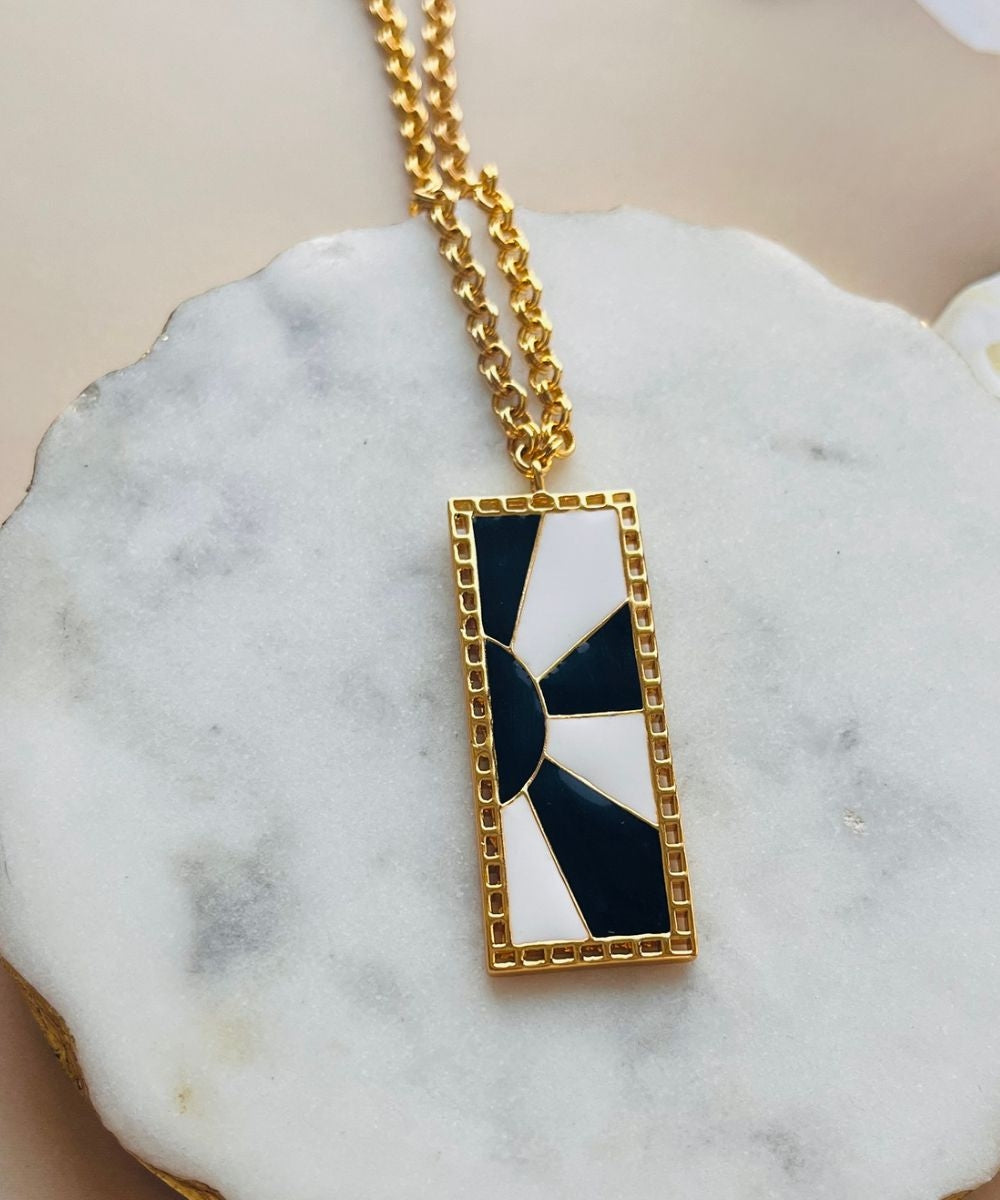 Ray Long Black Necklace