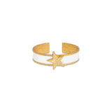Signature Off White Initial Cuff