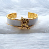 Signature Off White Initial Cuff
