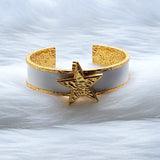 Signature Off White Initial Cuff