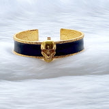 Signature Black Initial Cuff
