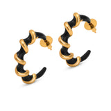 Black and Gold Candy Hoop