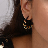 Black and Gold Candy Hoop