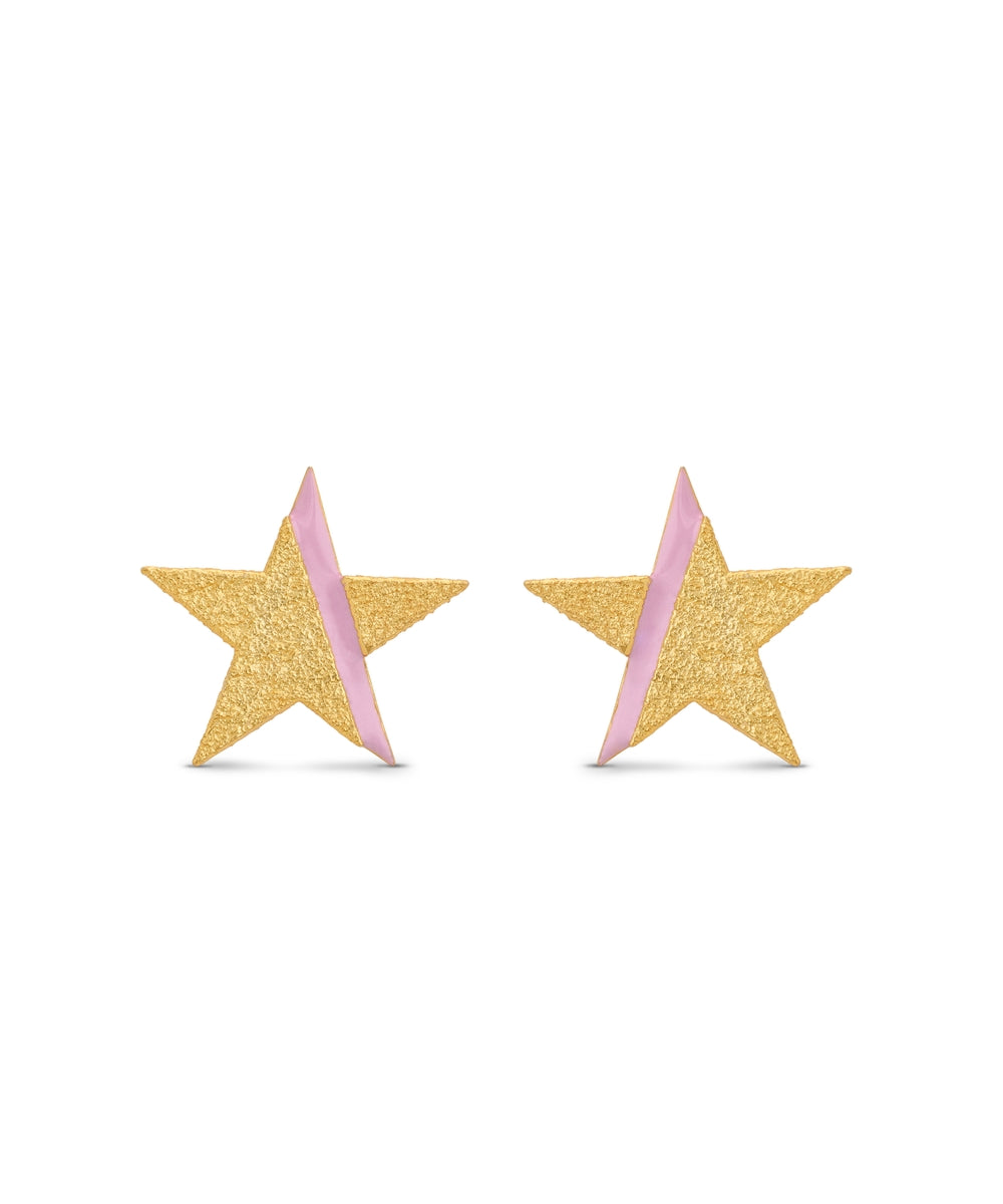 Shraddha Kapoor wearing MNSH Candy Star Lilac Earrings