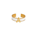 Signature Off White Initial Cuff