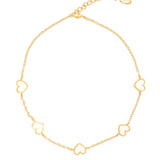 White Heart Necklace