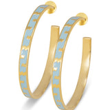 Large Ray Blue Hoops