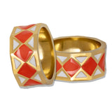 Ray Hexa Orange Ring