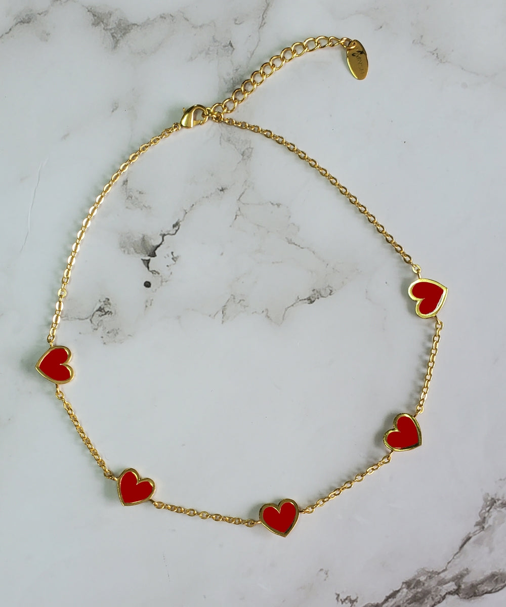 Red Heart Necklace