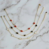 White Heart Necklace