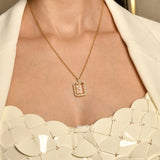 Diamond Initial Necklace