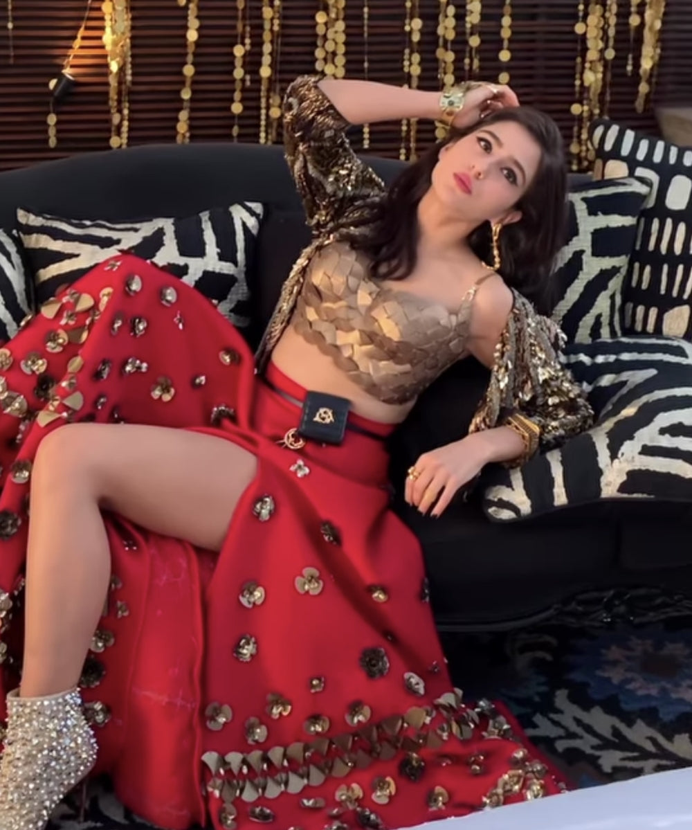 Sara Ali Khan wearing MNSH Cleo Hexagonal Bangle