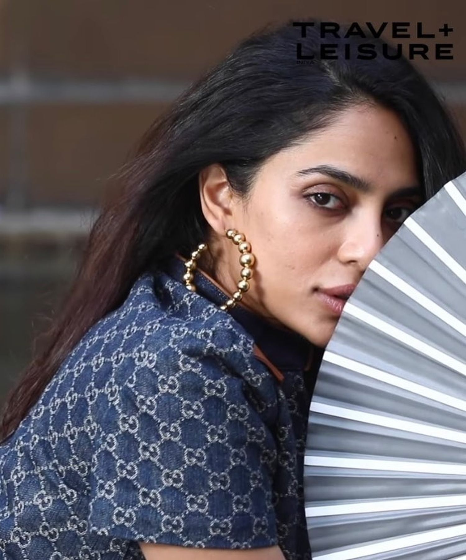 Sobhita Dhulipali seen in MNSH Large Audrey Classic Hoops
